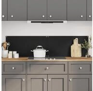 vidaXL K&uuml;chenr&uuml;ckwand, K&uuml;chenr&uuml;ckw&auml;nde 2 Stk. Schwarz 80x60 cm Hartglas