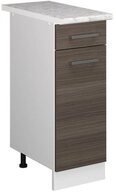 Vicco Unterschrank R-Line, Grau/Wei&szlig;, 30 cm, AP Marmor (1-St)