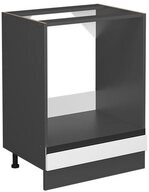 Vicco Herdumbauschrank R-Line, Wei&szlig;/Anthrazit, 60 cm J-Shape, ohne...
