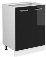 Vicco Unterschrank R-Line, Schwarz Hochglanz/Wei&szlig;, 60 cm ohne Arbeitsplatte...