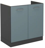 Vicco Unterschrank R-Line, Blau-Grau/Anthrazit, 80 cm ohne Arbeitsplatte (1-St)