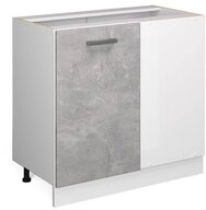 Vicco Eckunterschrank R-Line, Beton/Wei&szlig;, 86 cm ohne Arbeitsplatte (1-St)