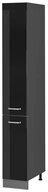 Vicco Hochschrank R-Line, Schwarz Hochglanz/Anthrazit, 30 cm (1-St)