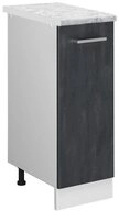 Vicco Apothekerschrank R-Line, Schwarz Beton/Wei&szlig;, 30 cm AP Marmor (1-St)