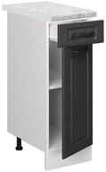 Vicco Unterschrank R-Line, Anthrazit Landhaus/Wei&szlig;, 30 cm AP Marmor (1-St)