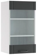 Vicco Glash&auml;ngeschrank Fame-Line, Anthrazit/Wei&szlig;, 40 cm (1-St)