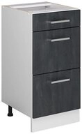 Vicco Unterschrank R-Line, Schwarz Beton/Wei&szlig;, 40 cm ohne Arbeitsplatte (1-St)