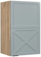 Vicco H&auml;ngeschrank Fame-Line, Hellblau-grau/Goldkraft Eiche, 45 cm (1-St)
