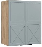 Vicco H&auml;ngeschrank Fame-Line, Hellblau-grau/Goldkraft Eiche, 60 cm (1-St)