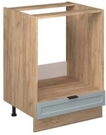 Vicco Herdumbauschrank Fame-Line, Hellblau-grau/Goldkraft Eiche, 60 cm ohne