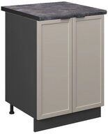 Vicco Unterschrank Fame-Line, GrauBeige/Anthrazit, 60 cm, AP Anthrazit (1-St)