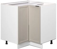 Vicco Eckunterschrank Fame-Line, GrauBeige/Wei&szlig;, 80.5 cm ohne Arbeitsplatte...