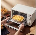 HOMCOM Minibackofen 9 L, 750W, mit Backblech, Grillrost, Temperaturbereich bis