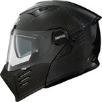 Simpson Motorradhelm Darksome Carbon 06 Klapphelm, vorbereitet f&uuml;r
