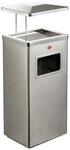 WESCO Einbaum&uuml;lleimer WESCO&reg; Standascher mit Dach, Edelstahl matt, 19 l