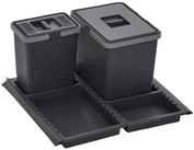 SO-TECH&reg; M&uuml;lleimer Abfallsammler Metropolis 15+6L, mit Deckel f&uuml;r...