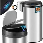 monzana M&uuml;lleimer, 50 L Automatik Sensor M&uuml;lleimer LED Display M&uuml;llbeh&auml;lter
