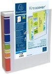 Exacompta 10x Ordner, Rückenbreite 80mm, 2 Außenhüllen, für DIN A4, Kreacover - weiß Exacompta 10x Ordner, Rückenbreite 80mm, 2 Außenhüllen, für DIN A4, Kreacover - weiß