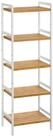 SONGMICS Badregal B&uuml;cherregal, mit 5 Ablagen, Badregal, 31,5 x 45 x 142 cm