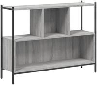 vidaXL B&uuml;cherregal NA B&uuml;cherregal Grau Sonoma 102x28x77,5 cm Spanplatte