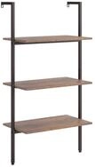 vidaXL B&uuml;cherregal vidaXL Leiterregal mit 3 B&ouml;den Dunkelbraun und Schwarz