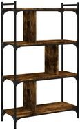 vidaXL B&uuml;cherregal B&uuml;cherregal 4 B&ouml;den R&auml;uchereiche 76x32x123 cm...