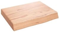 vidaXL Regal Wandregal Hellbraun 40x30x(2-6) cm Massivholz Eiche Behandelt,...