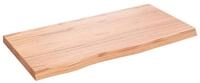vidaXL Regal Wandregal Hellbraun 80x40x(2-4) cm Massivholz Eiche Behandelt,...