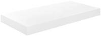 vidaXL Wandregal, Schweberegal Hochglanz-Wei&szlig; 50x23x3,8 cm MDF
