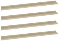 vidaXL Wandregal, Regale 4 Stk. Sonoma-Eiche 100x9x3 cm