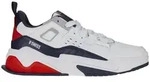 K-Swiss Techna Trainer (Leder) weiss/navyblau/rot Herren Sneaker
