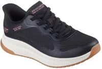 Slip-On Sneaker SKECHERS "BOBS SQUAD 4", Damen, Gr. 36, schwarz (schwarz wei&szlig;),