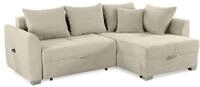 luma-home Ecksofa 15201, mit Bettkasten B236/T160/H81 cm, Liegefl&auml;che 142x202 cm,