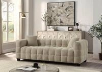 ATLANTIC home collection 3-Sitzer Stella, inkl. 2 Zierkissen und mit modernem Teddy