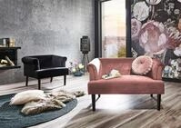 ATLANTIC home collection 1,5-Sitzer Charlie, XXL-Sessel mit Samtveloursbezug, mit