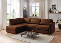 OTTO home Schlafsofa Chill, Ecksofa mit Schlaffunktion und Bettkasten