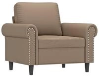 vidaXL Sofa Sessel Cappuccino-Braun 60 cm Kunstleder, 1 Teile