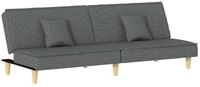 vidaXL Schlafsofa, Sofa Dunkelgrau Stoff
