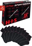 H.I.S Kurzsocken (Box, 20-Paar) und Sneakersocken mit Frottee