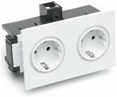 Rehau Rehau Steckdose 2-fach SIGNA IN rws BRK 2STD rws/rt Steckdosenleiste