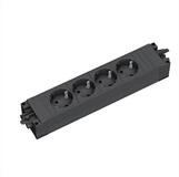 Bachmann STEP BASE 4xCEE7/3 GST18 Einbau-Tischsteckdosenleiste (Kabell&auml;nge 0 m),