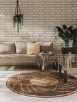 benuta Outdoorteppich Artis, rund, H&ouml;he: 5 mm, In- & Outdoorteppich,...