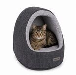 lionto Schlafh&ouml;hle f&uuml;r Katzen mit Anti-Rutsch-Boden, abnehmbarer Bezug,...