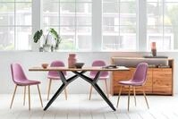 SIT Esstisch Aarau Wildeiche ge&ouml;lt mit Metallgestell Industrial, Wildeiche mit
