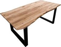 SIT Baumkantentisch Dijon aus Massivholz mit Baumkante & trendigem...