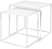 blomus Beistelltisch Beistelltische Fera Wei&szlig; (2-teilig)