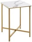 HAKU Beistelltisch Beistelltisch gold marmoroptik - Sofatisch MDF - B 39 x H 55...