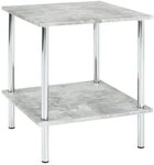 HAKU Beistelltisch Haku Beistelltisch Chrom-Betonoptik 39x39cm