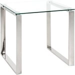 HAKU Beistelltisch Sofatisch, Wohnzimmertisch (1-St), quadratisch - aus Metall...