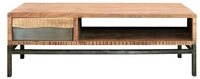 WOLF M&Ouml;BEL Wohnzimmertisch LIVE Couchtisch 118x70 beidseitig 1 Schublade